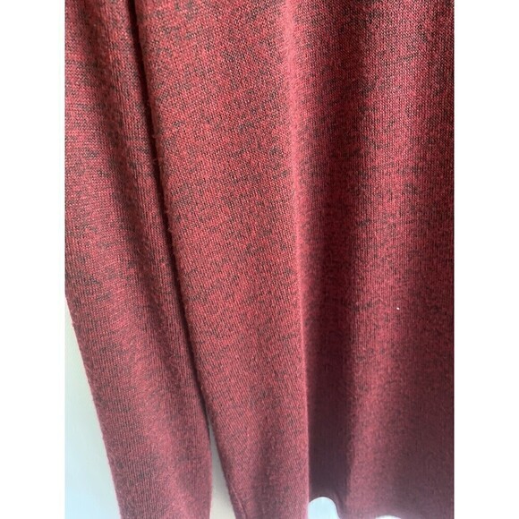Club Room Mens Burgundy 1/4 Zip Sweater Sz M Pullover Stretch Golf Fall Macy's - Picture 3 of 6
